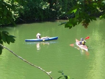 Kayakers on the Tualatin River at Cook Park